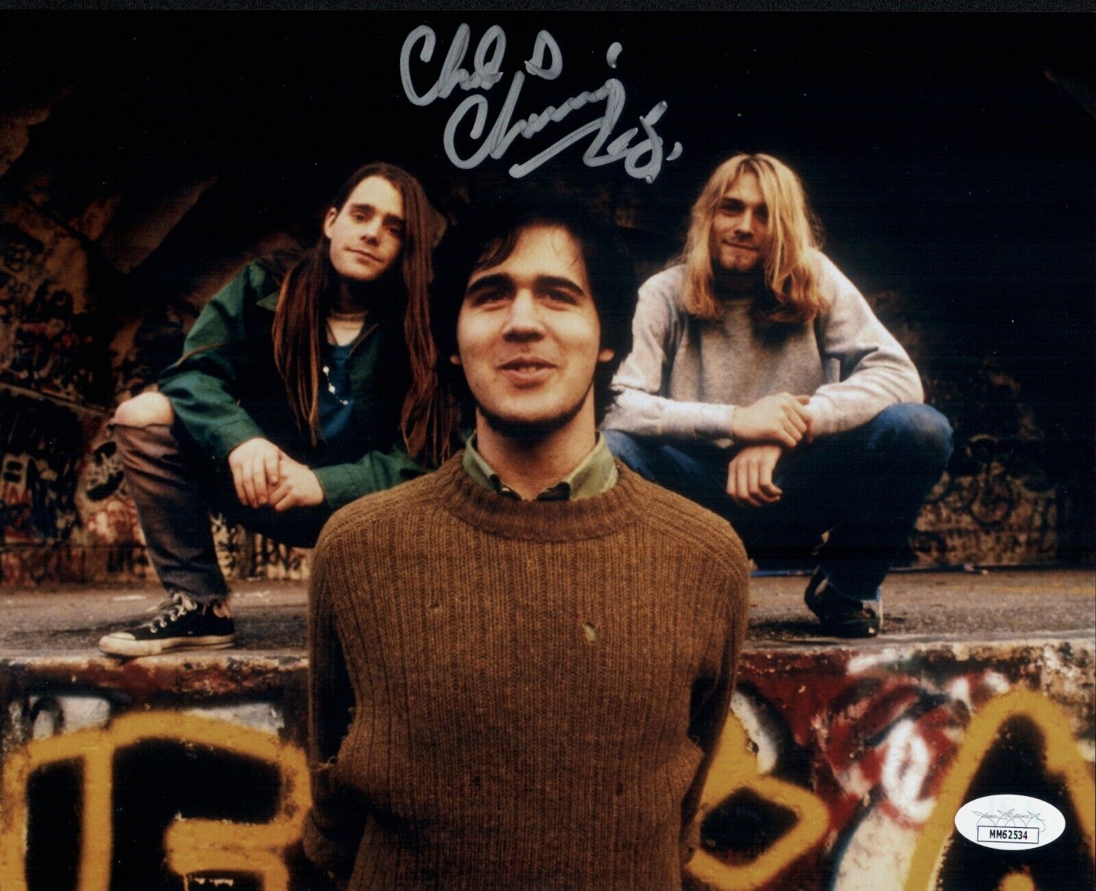 CHAD CHANNING Signed NIRVANA 8x10 Photo Poster painting IN PERSON Autograph JSA COA Cert