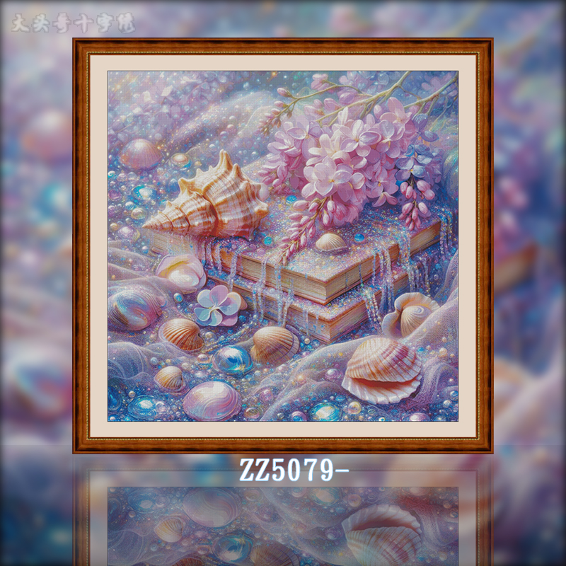 【Metallic Thread】[ZZ5079-Wisteria snail] Painting Fairy Cross Stitch
