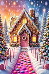 Luxury AB Velvet Diamond Painting Kit - Candy House