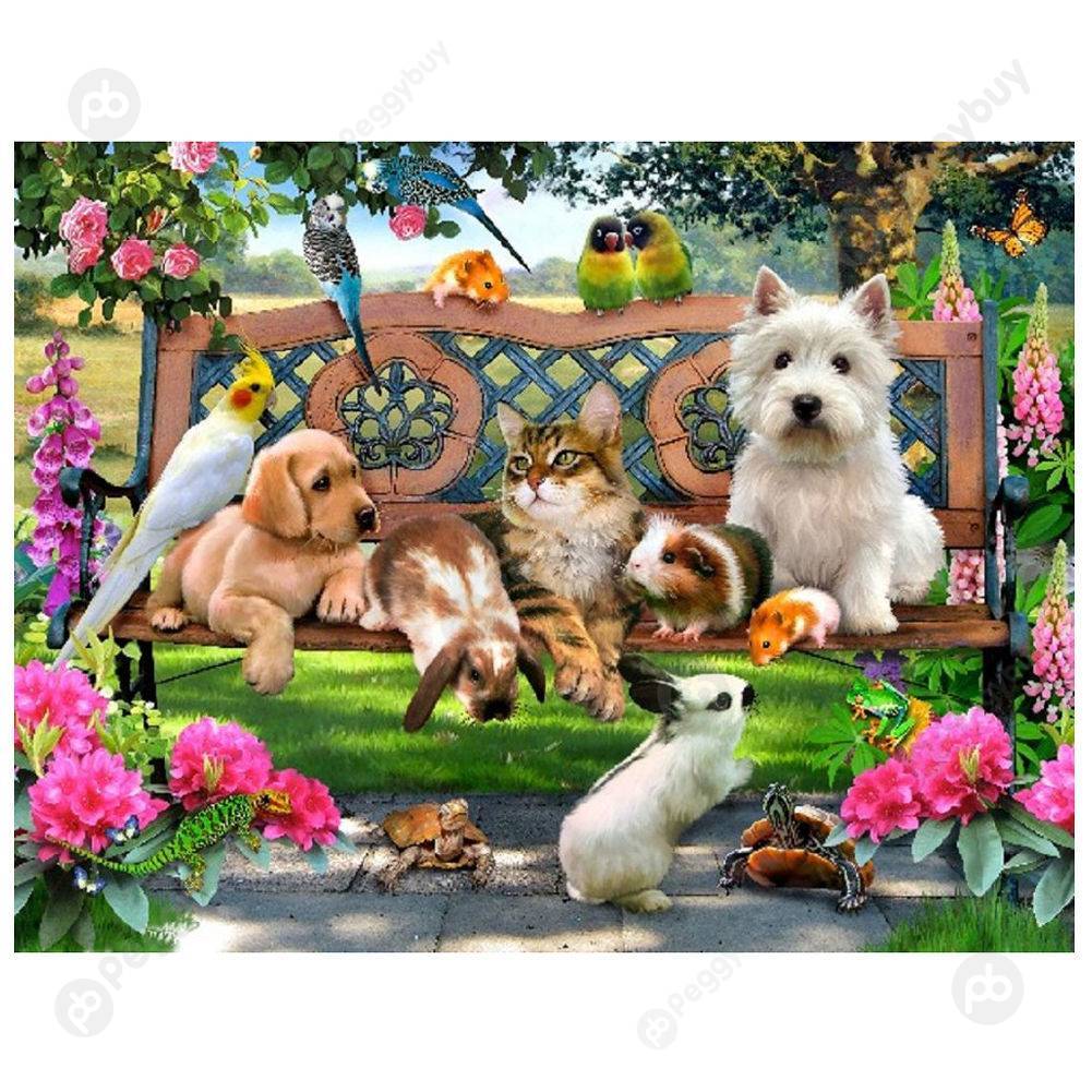 

Animal Parks - Special Shaped Diamond Painting - 40*30CM, 501 Original