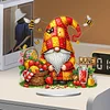 Diamond Painting Acrylic Single Sided June Gnome Ornaments Tabletop Home Office Decor