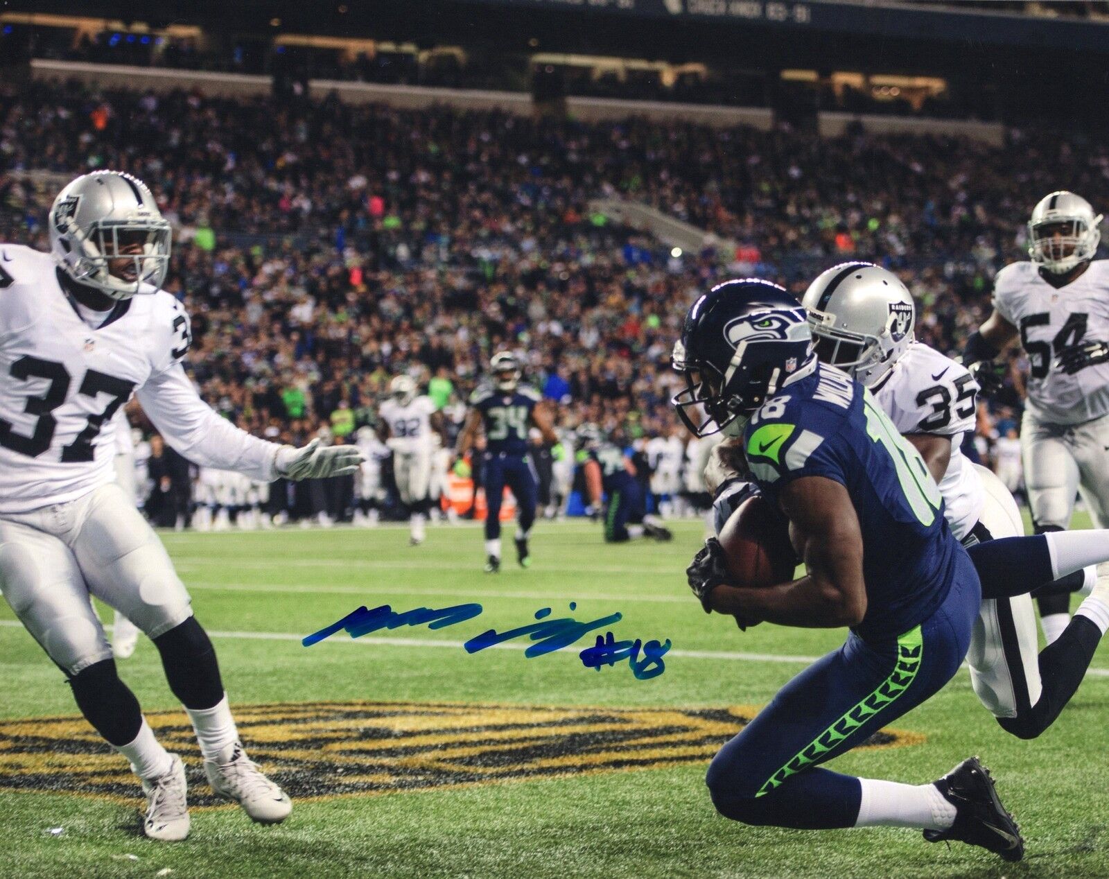 Kasen Williams 8x10 Photo Poster painting #3 Autographed Signed AUTO Seattle Seahawks