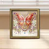 Butterfly DIY Special Shaped Drill Wooden Diamond Painting Tabletop Ornaments Kit with Photo Frame Desktop Diamond Art Kits Double-Sided Pattern for Adults/Beginners Home Decor
