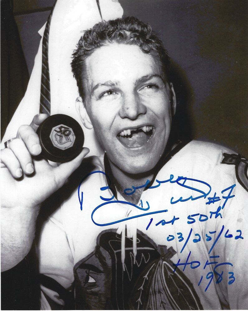 Chicago Blackhawks Bobby Hull Signed Autographed 8x10 NHL Photo Poster painting COA