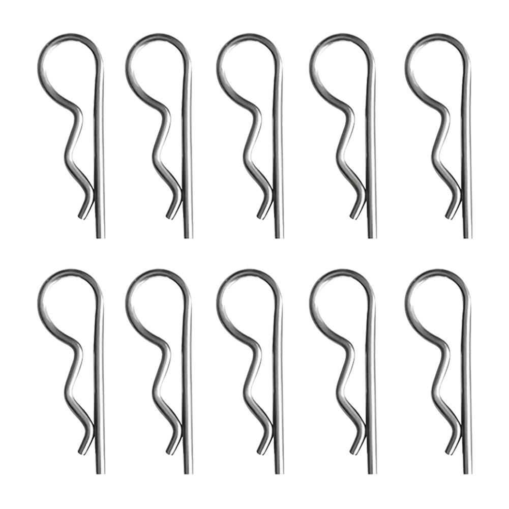 

10pcs Marine Boat R Retaining Clips Stainless Steel Cotter Pins (2x42), 501 Original