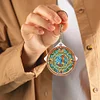 1PC DIY Diamond Painting Stained Glass Lettter Keychain