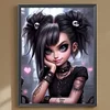 Diamond Painting-DIY Full Round Drill Cute Pet Girl