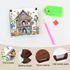 Kitten House Diamond Painting Note Box Paper 160 Sheets of Paper for DIY Art