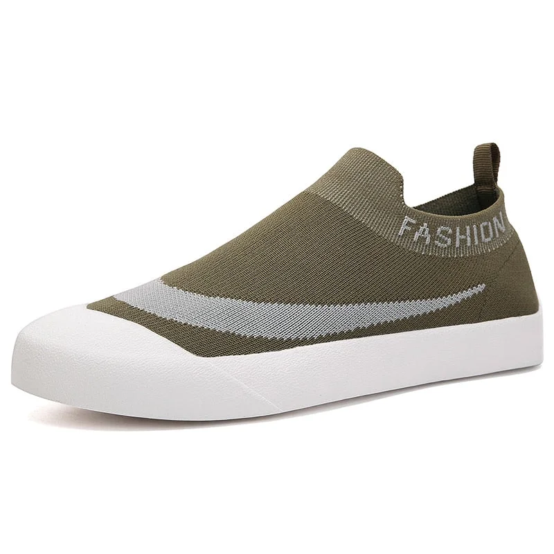 Men's Vulcanized Shoes 35-46 Summer Designer High elastic Fly weaving Sock Sneakers Men Casual Shoes Soft Sole Comfortable Flats