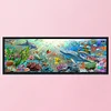 (Counted/Stamped)(Big Size) 11CT Underwater World - Cross Stitch 90*30cm/35.43*11.81in