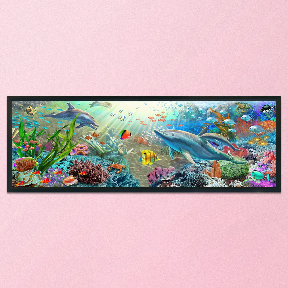 11ct 3-Strand Stampted Cross Stitch - Sea World(90*30cm)