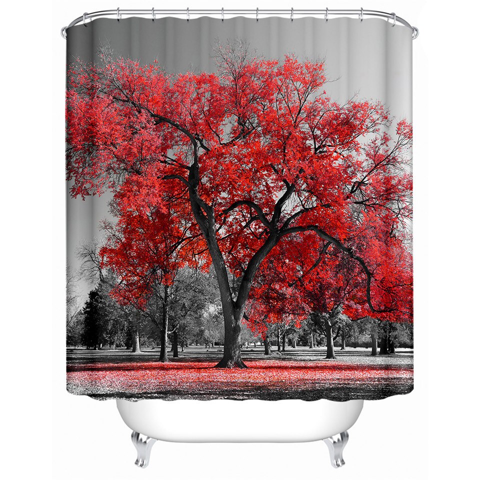

Red Umbrella - Print Shower Curtain, 180*200cm, 501 Original