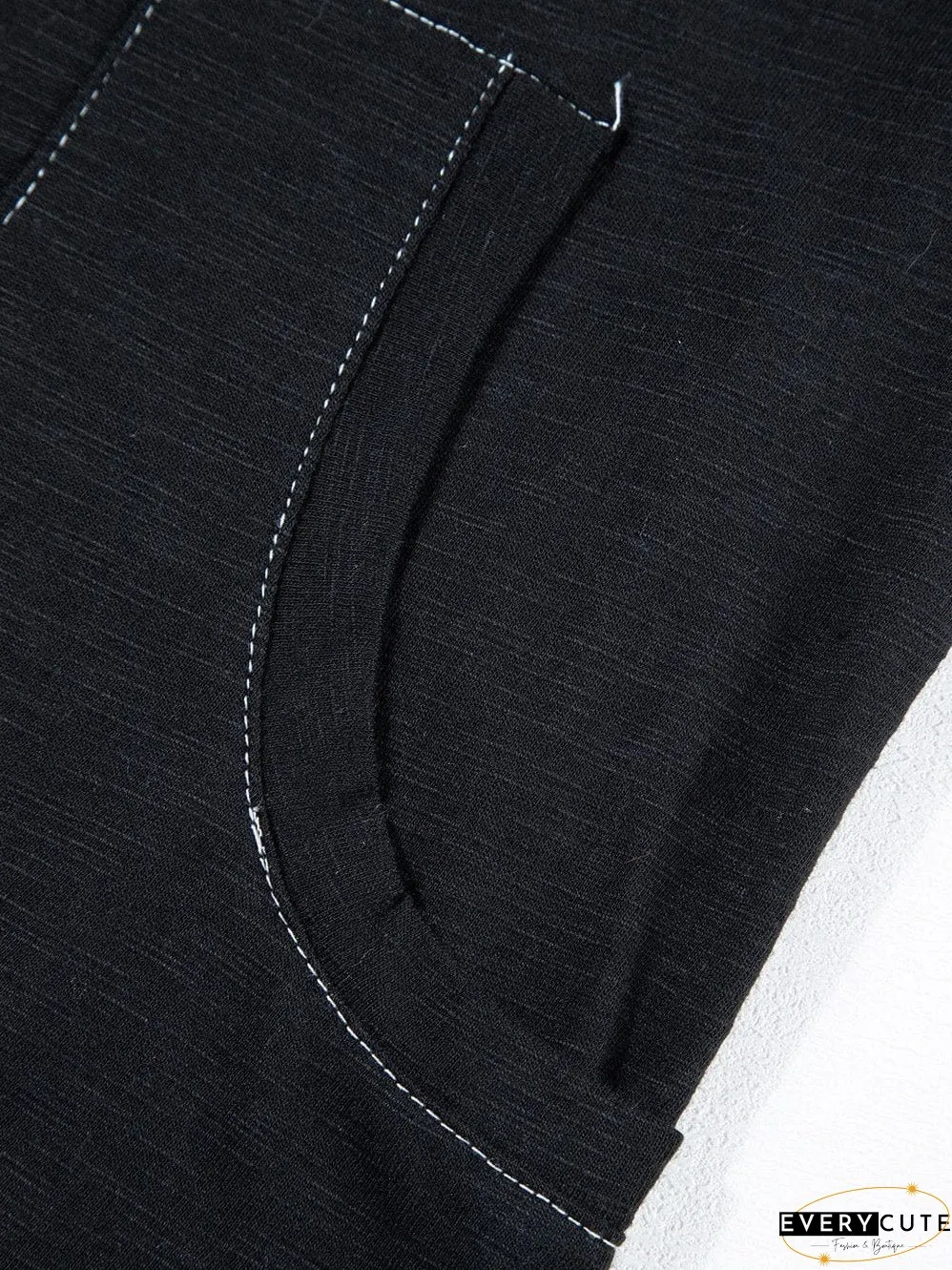Flattering Maxi Dress with Contrasting Stitches