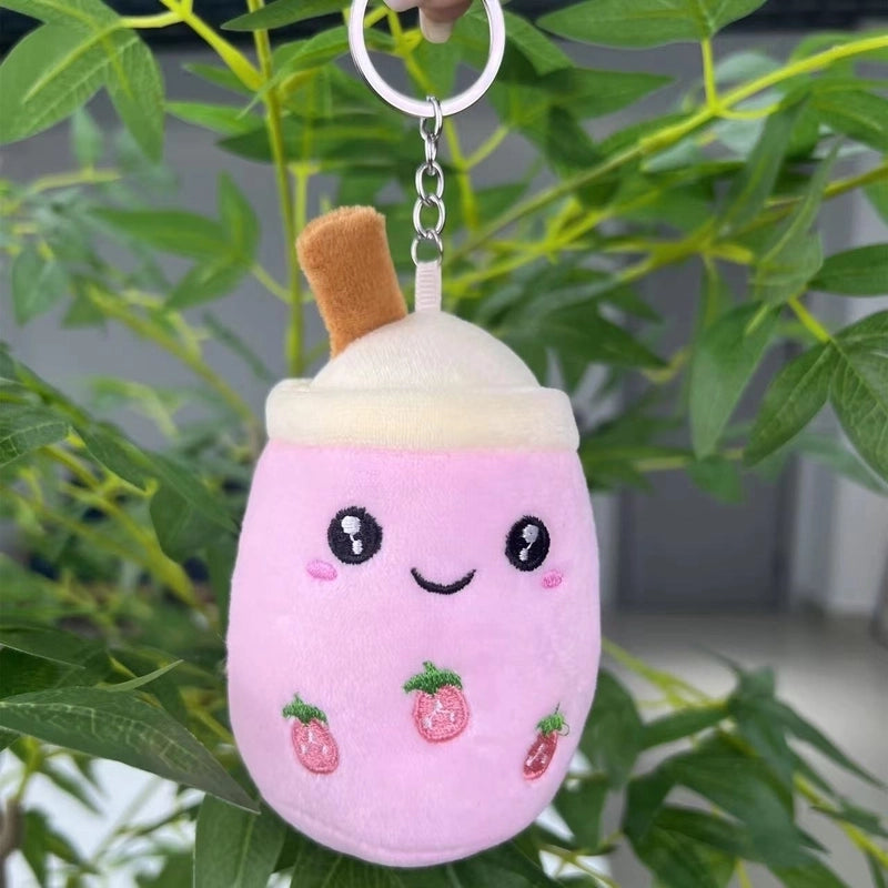 Milk Tea Cup Cute Doll Small Pendant Simulation Milk Tea Shop Gift Grasping Machine Doll Plush Toy Doll Gift