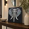 DIY Pre-Framed Elephant Button Art Canvas Kit