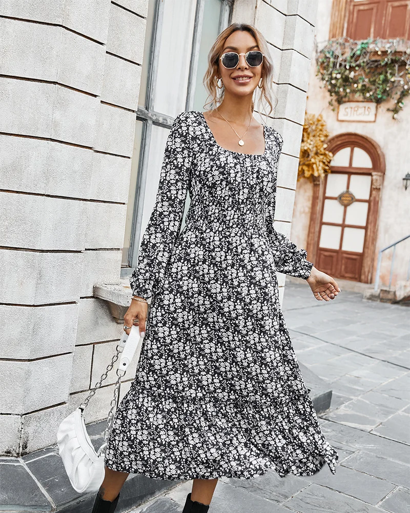 Women‘s floral maxi dress + august+lemonade