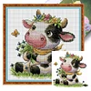 (Multi Style)Butterfly-Partial Embroidery 2 Strands 14CT Stamped Cross Stitch-45*35CM