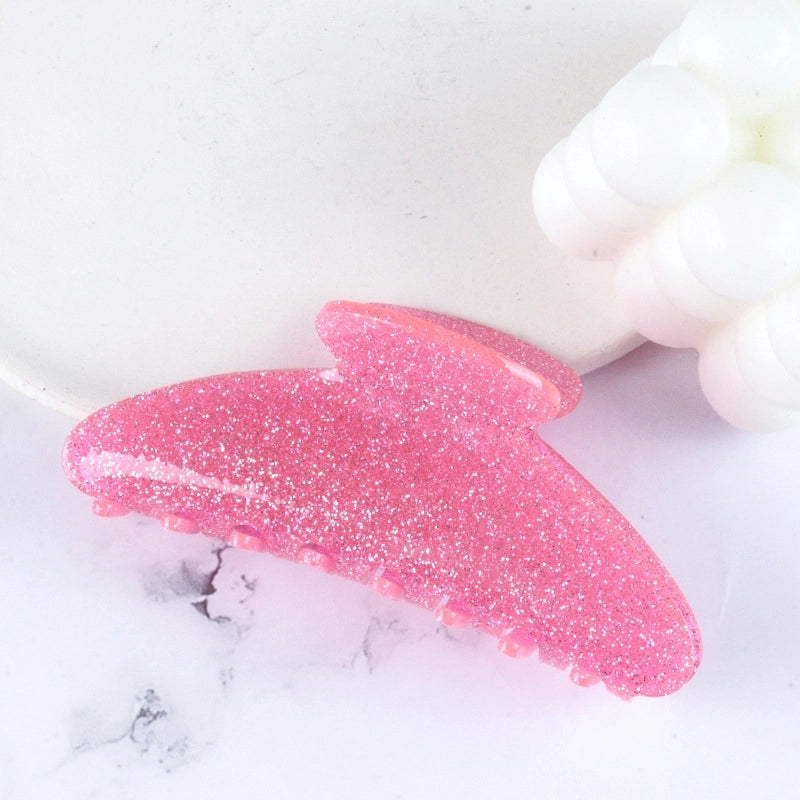 Women’s Casual Minimalist Solid Color Arylic Stoving Varnish Hair Claws