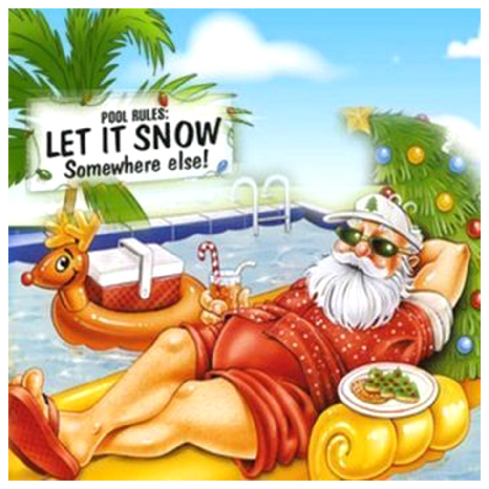 

Beach Santa Claus - Round Drill Diamond Painting - 40*40CM, 501 Original