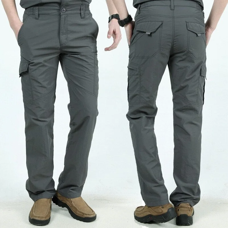 Aonga Black Friday Sales New Tactical Pants Men Quick Dry Army Jogger Trousers Men Plus Size 4XL Multi Pocket Military Black Men's Cargo Pants Breathable aonga