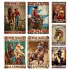 (Multi Style)Cowgirl - Vintage Metal Signs - 20*30cm/30*40cm - Western
