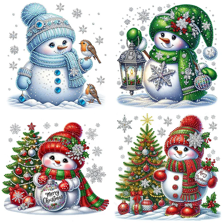 Christmas 30*30CM (Canvas) Special Shaped Drill Diamond Painting gbfke