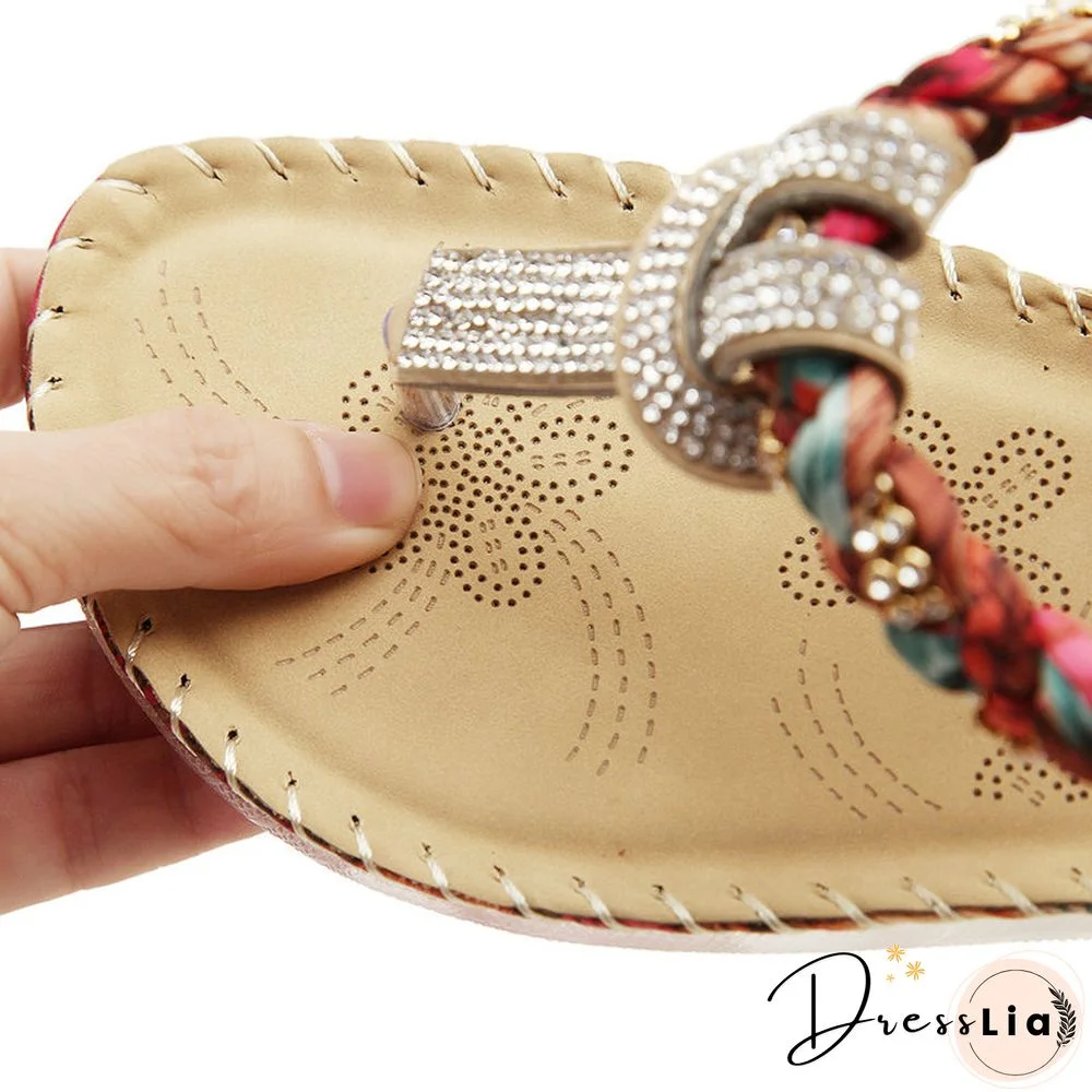 Summer Sandals Women T-strap Flip Flops Thong Sandals Designer Elastic Band Ladies Gladiator Sandal Shoes Zapatos Mujer