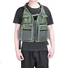 Outdoor Fishing Vest Multi-Pockets Oxford Cloth Sea Fishing Coat for Adult&Teen
