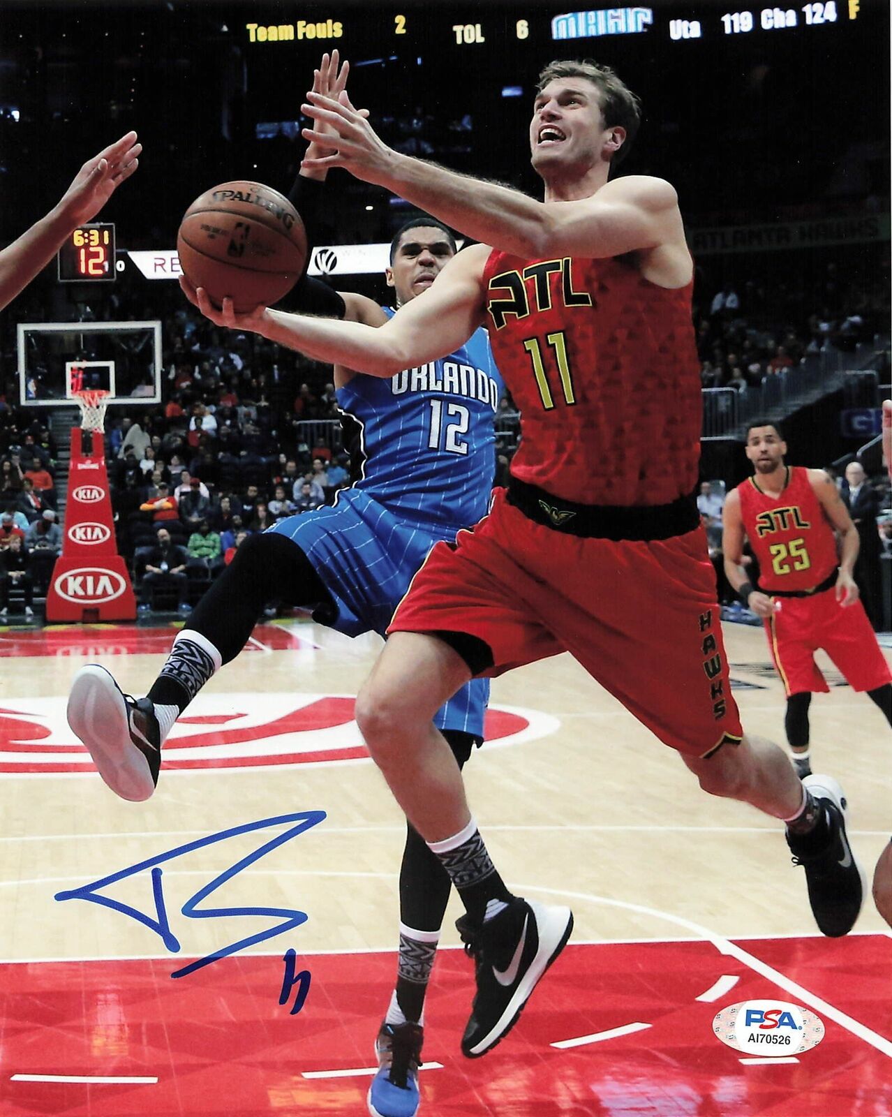 Tiago Splitter signed 8x10 Photo Poster painting PSA/DNA Atlanta Hawks Autographed