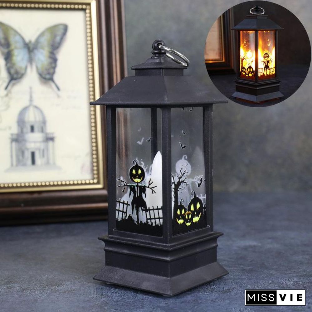 Halloween Simulation Flame Oil Lamp