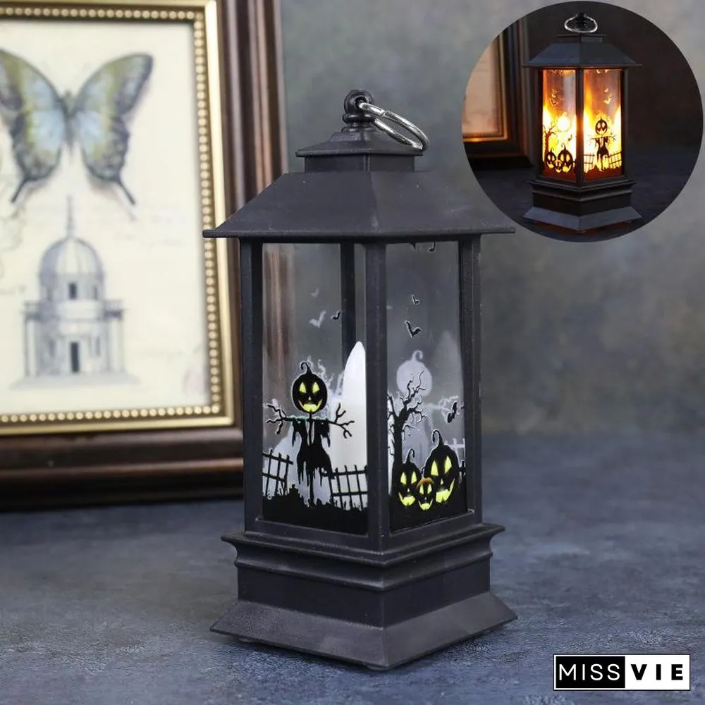 Halloween Simulation Flame Oil Lamp