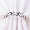 Golden Silver Rose Gold Hearts Circle Napkin Ring