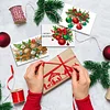 10 STÜCKE diy Weihnachten Diamant Kunst Kristall Rubbelkarte handgemachte Geschenkkarte (Glocken)