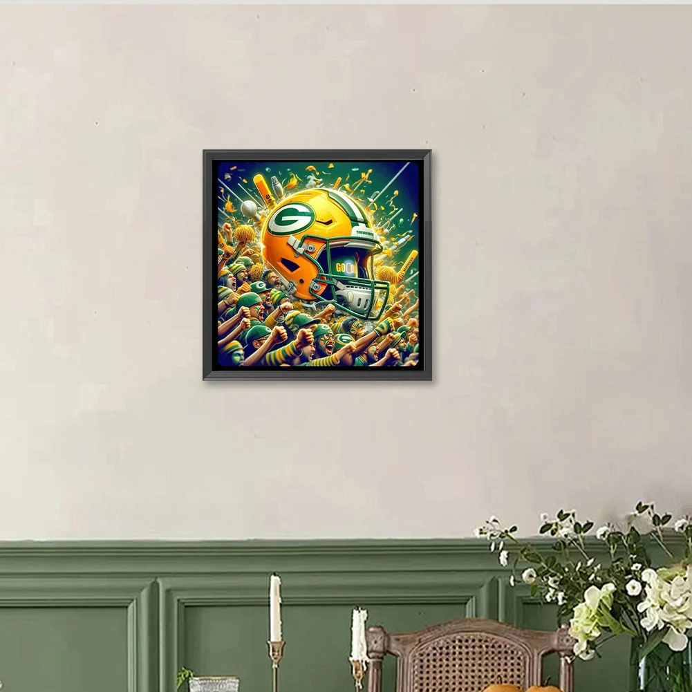 Diamond Painting - Full Round Drill - Green Bay Packers(Canvas|40*40cm)