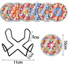 [Upgrade]6pcs/set DIY Diamond Painting Waterproof Case Classic Mandala Coaster Gift Decor Set