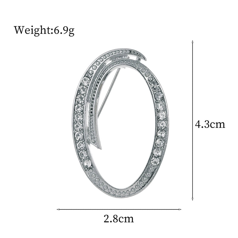 Minimalist Pin Letter Zinc Alloy Plating Inlay Rhinestones Unisex Brooches