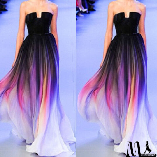 MidiSono - SEXY SLEEVELESS HALTER DRESS