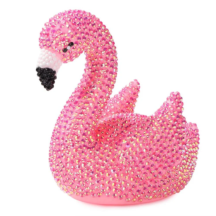 3D DIY Applique Rhinestone Flamingo Bird Kits Mosaic Diamond Patches Art