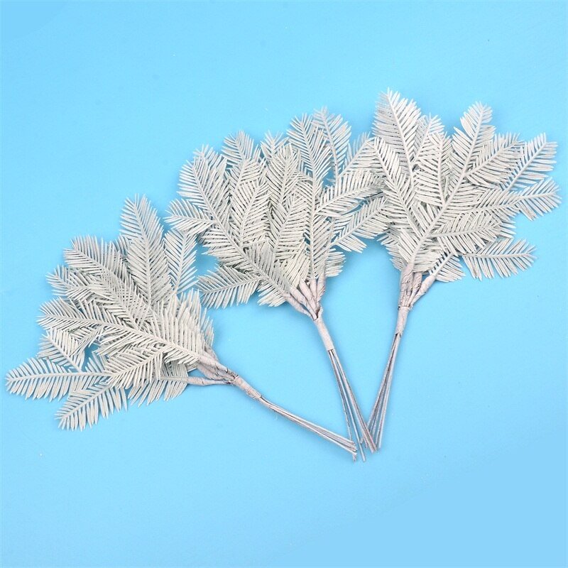 6pcs Artificial Silk Maple Leaves Home Wedding Party Christmas Decoration Accessory DIY Scrapbooking Fake Green Leaf Craft