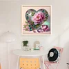 (US Local)Heart Peony -11CT Stamped Cross Stitch Kit(40x40cm)