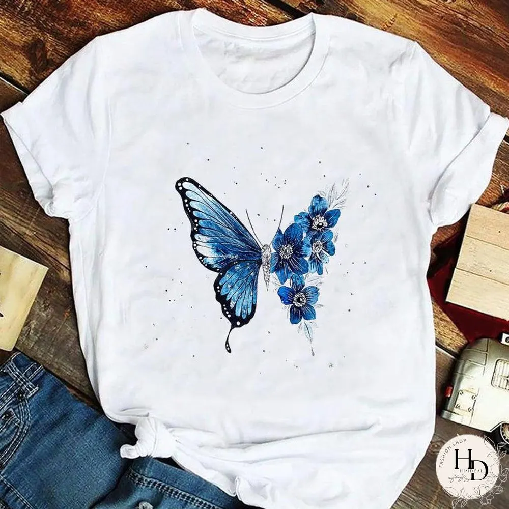 Tee Fashion Women Ladies Tshirt Top Lady Print Female Clothes Animal Trend Spring Summer
