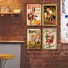 4PCS bi&egrave;re - Panneaux en &eacute;tain m&eacute;tallique(20*30cm/30*40cm) - Bi&egrave;re