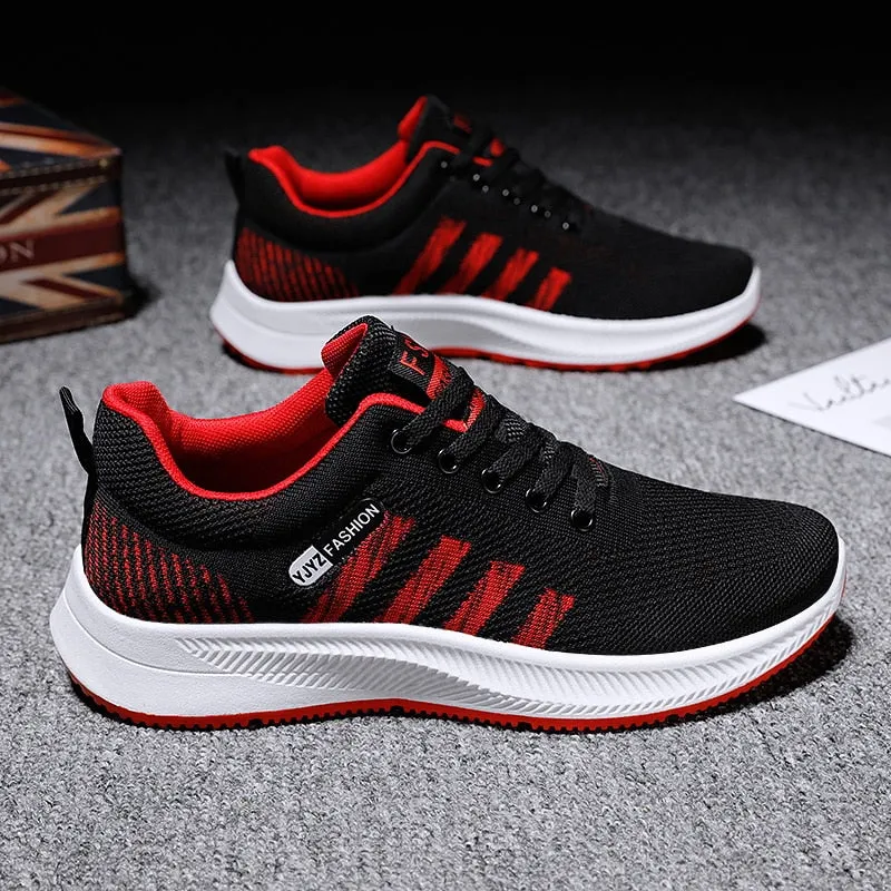 Fashion Man Breathable Mesh Sneakers Flat Casual Shoes Large Size Sports Shoes Zapatillas Hombre