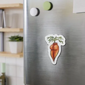 Pornhint Funny Sexy vegetable fridge magnet, cute funny sexy carrot magnet, fridge magnet inappropriate fridge magnet cute, hilarious magnet gifts NSFW
