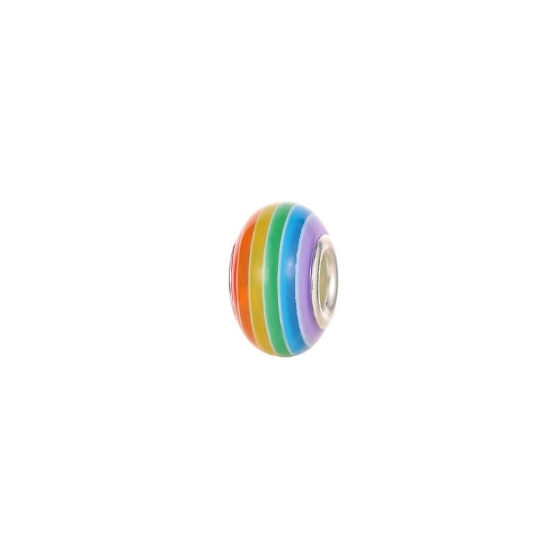 100 PCS/Package 8 * 14mm Resin Round Color Block Beads