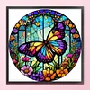 (Counted/Stamped) Butterfly - 18CT Cross Stitch 20*20cm/7.87*7.87in