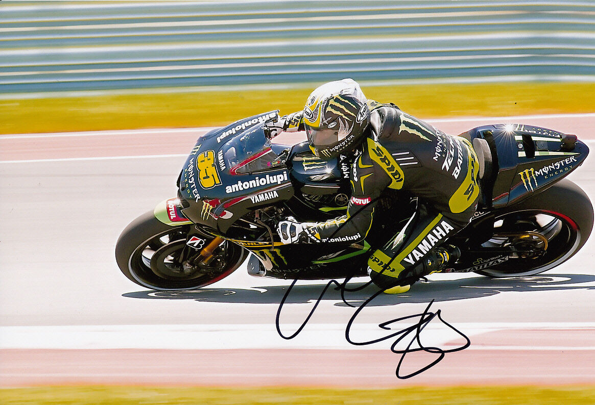 Cal Crutchlow MotoGP Hand Signed Monster Yamaha Tech 3 Photo Poster painting 12x8 2013 4.