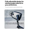 for 15-22mm Handlebars ABS Rearview Mirror EBike & Commuter for Road Safety