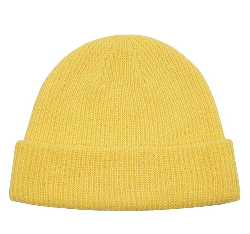 Unisex Minimalist Solid Color Eaveless Wool Cap