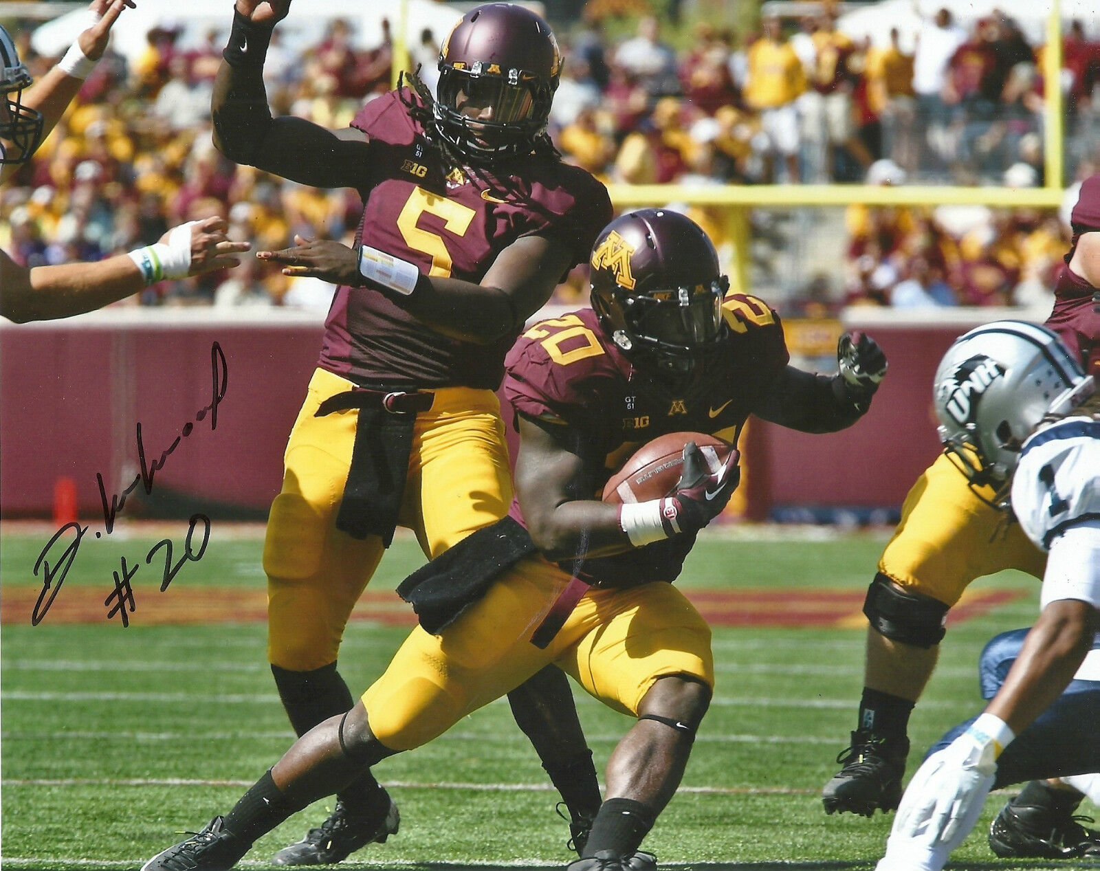 DONNELL KIRKWOOD 'MINNESOTA GOPHERS' SIGNED 8X10 PICTURE *COA 2